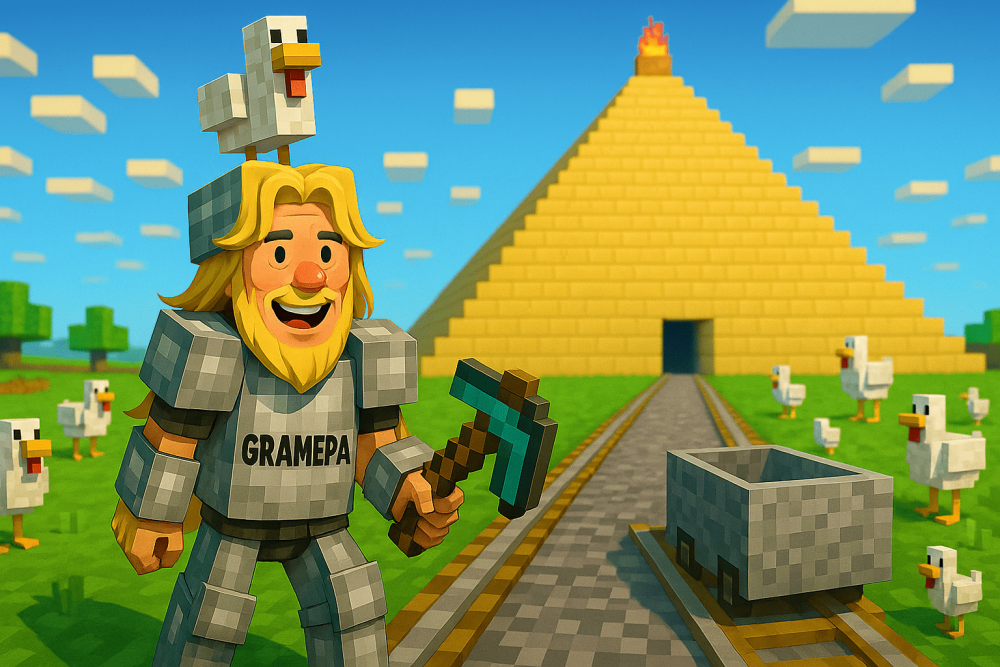 Minecraft Chickencraft "Playing With Choo Choo Trains" gramepa solo gaming _ Episode 33