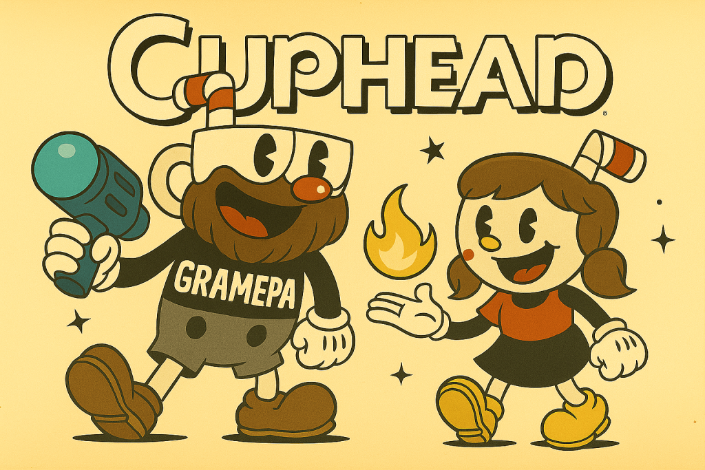 Cup Head _Session 1 "People do this for fun?!" Offspring v6.0 and gramepa co-op stream
