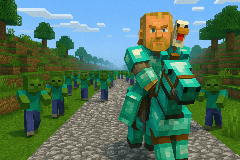 Minecraft Chickencraft "Hoardes & Hordes" gramepa.com gaming _ Episode 37