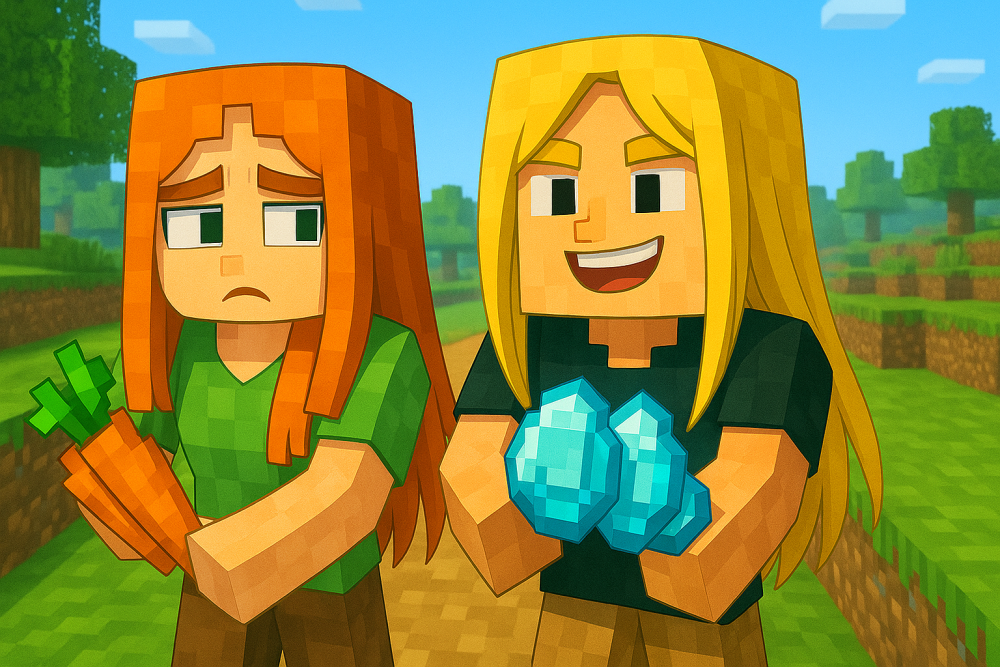 Minecraft Co-Op Play _ Session 2 _ offspring v6.0 and gramepa.com live stream co-op play?