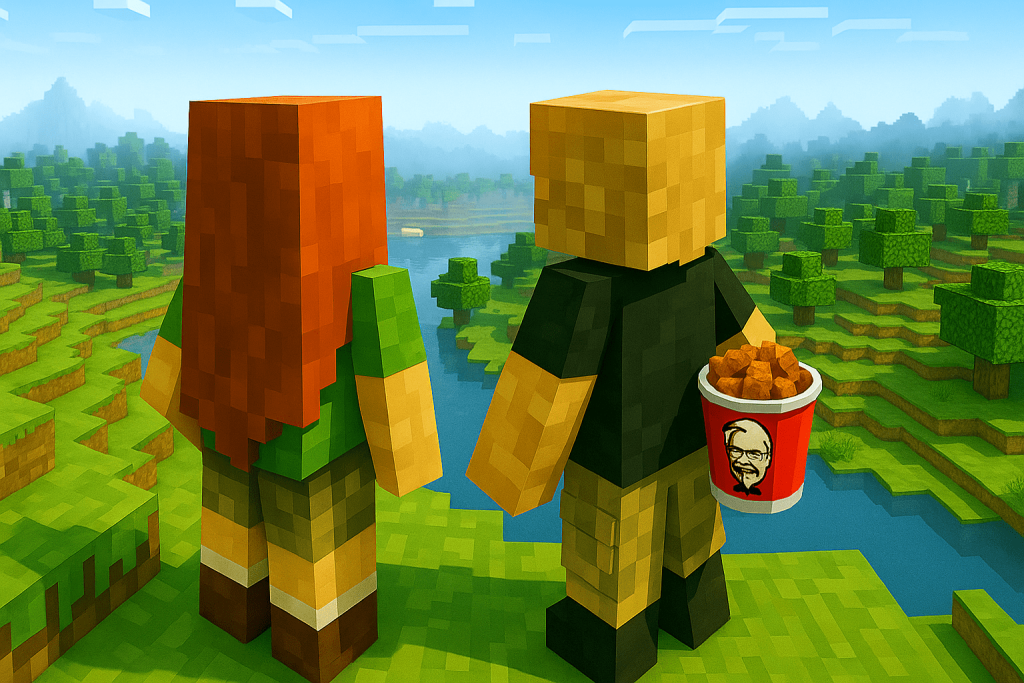 Minecraft _ A Brave New World - Flat Or Round? _ session 1 _ offspring 6.0 and gramepa.com co-op