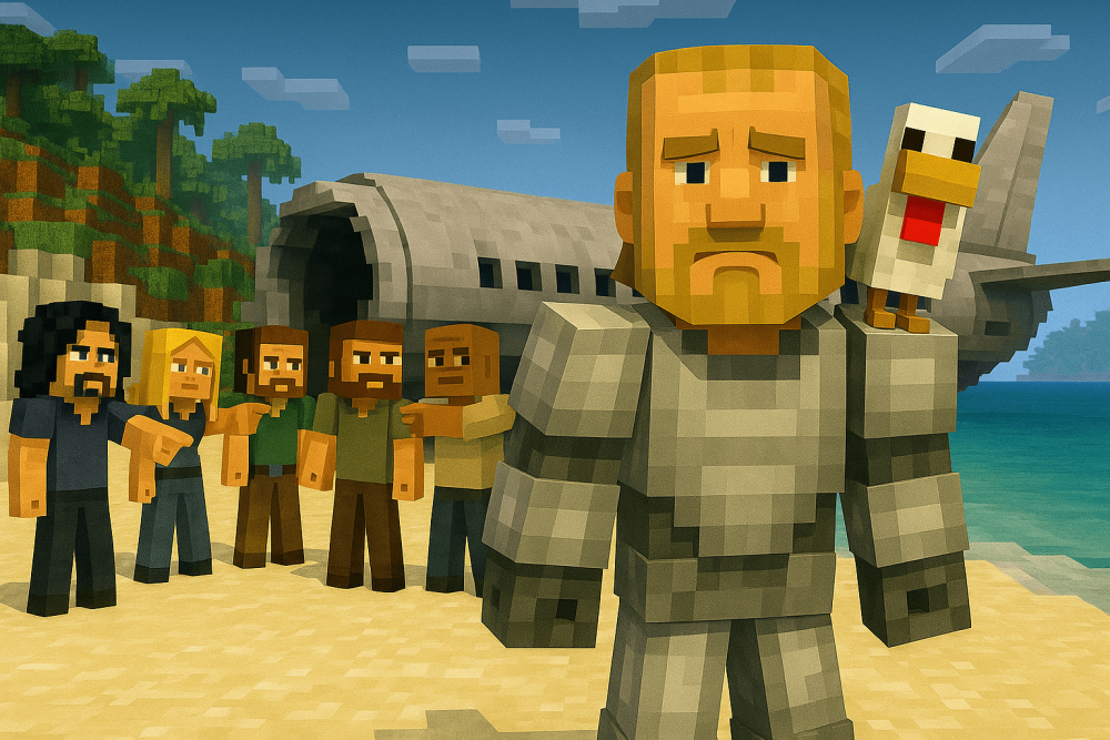 Minecraft Chickencraft "LOST" gramepa.com gaming _ Episode 38