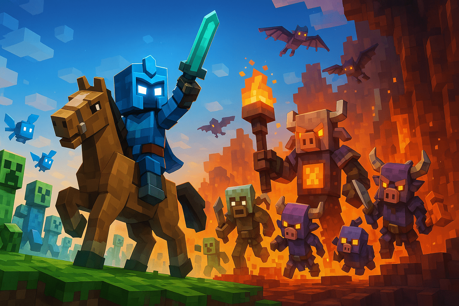 Minecraft Legends _ raw unedited gameplay _ session 1 _ gramepa.com