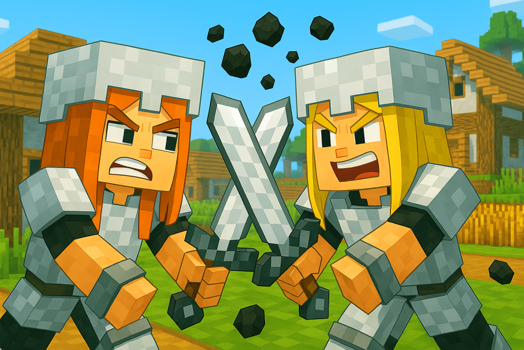 Minecraft Co-Op Play _ Session 3 _ offspring v6.0 and gramepa.com co-op play?