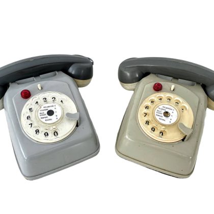 Vintage French Toy Phone Telephone Handset Battery Small Child Size c1960-70's