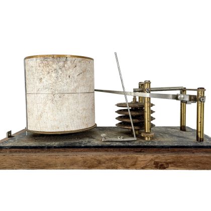 Vintage French Seismic Tool Metal Measuring Scientific Equipment Clockwork Tool Divider Instrument Scale c1950's
