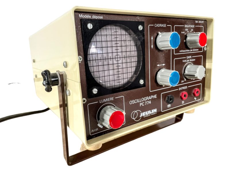 Vintage French Oscilloscope Oscillographe PC 774 Jeulin Amp Amperes Volage Frequency Meter Electrical Test Equipment circa 1980's