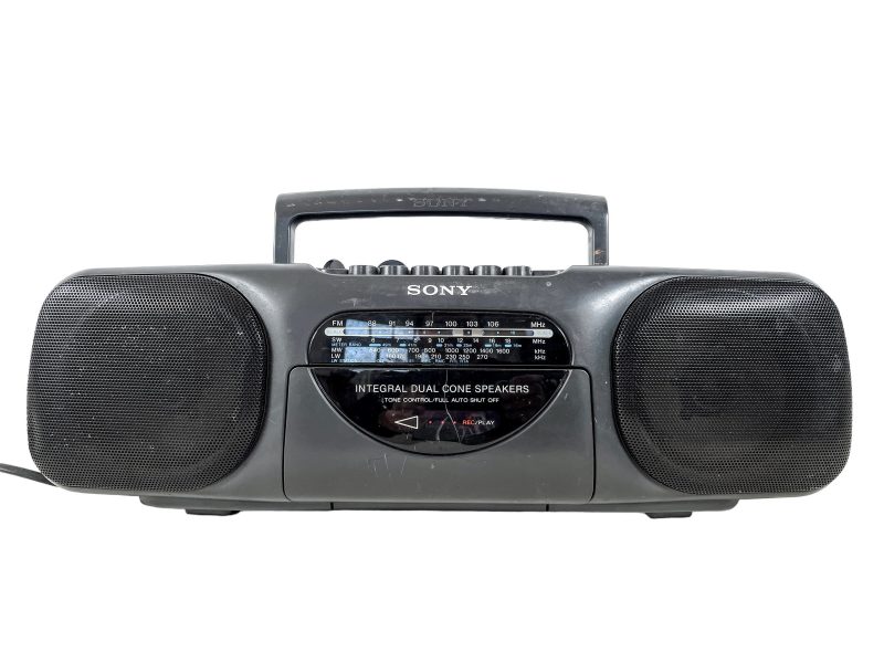 Vintage Sony Portable Radio Cassette CFS-B11L Hi-Fi Battery Mains circa 1980-90's