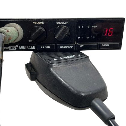Vintage French Thai Built Euro CB Miniscan Citizens Band Radio circa 1980's / EVE