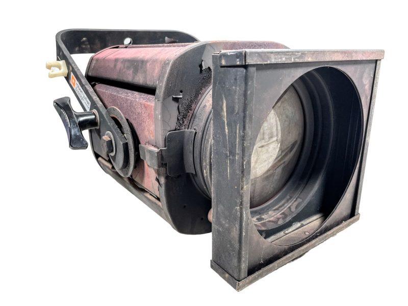 Vintage French Robert Juliat Paris Spotlight Spot Light Theatre Stage Light Metal Electric Lamp Light circa 1980's / EVE