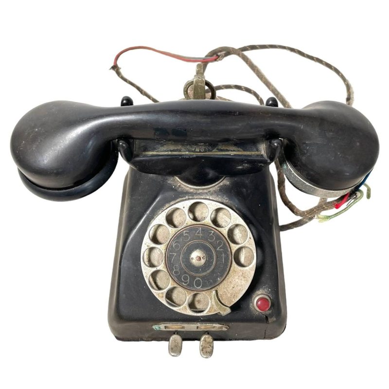 Vintage French Bakelite Telephone Phone Rotary Dial Switch SAecond Earpiece circa 1930-40's / EVE