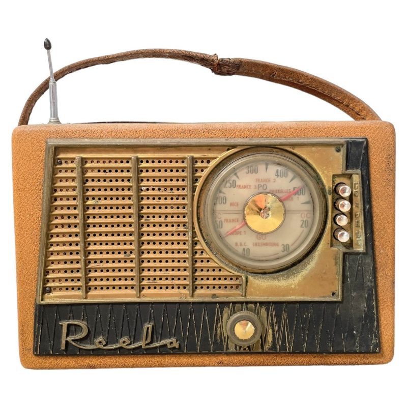 Vintage French Reela Vintage Battery Radio circa 1950's