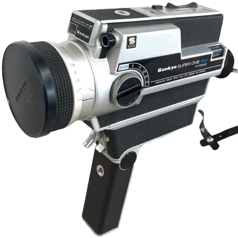 Vintage Japanese Sankyo Super 8 Video Movie Camera CME 660 Film Untested Cased circa 1970-80's / EVE