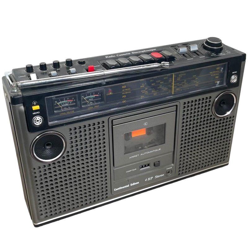 Vintage Continental Edison Stereo Portable Radio Cassette Hi-Fi Battery Mains circa 1980's