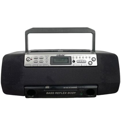 Vintage Sony Portable Radio CD Radio Cassette CFD-W57L Hi-Fi Battery Mains Faulty circa 1980-90's
