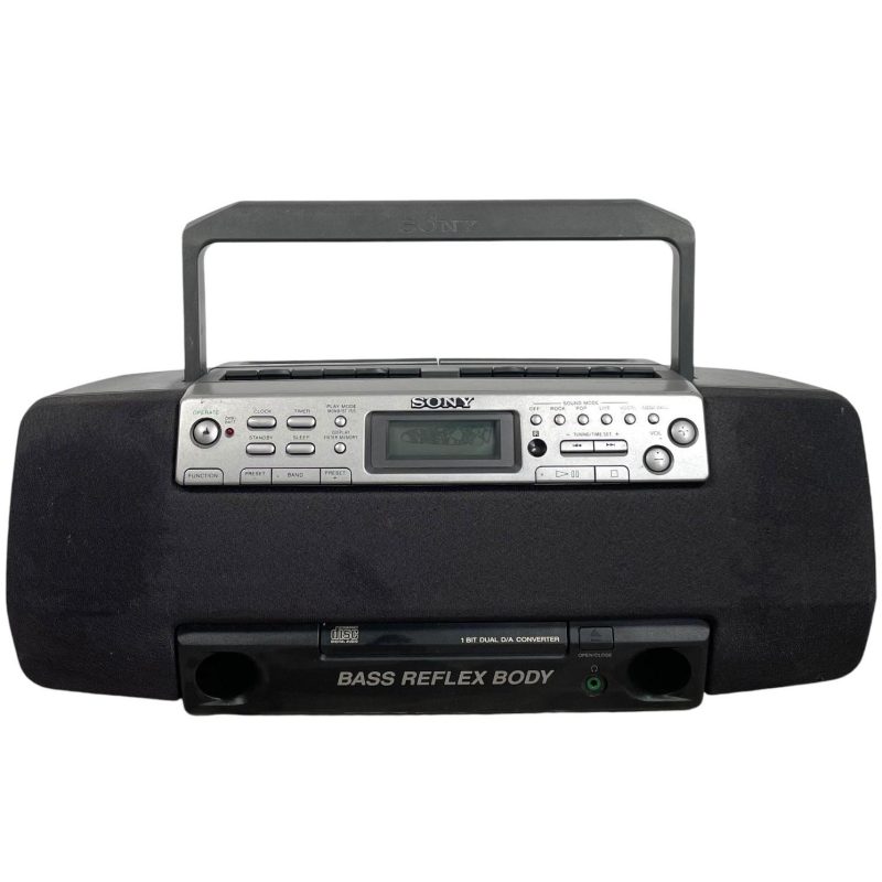 Vintage Sony Portable Radio CD Radio Cassette CFD-W57L Hi-Fi Battery Mains Faulty circa 1980-90's