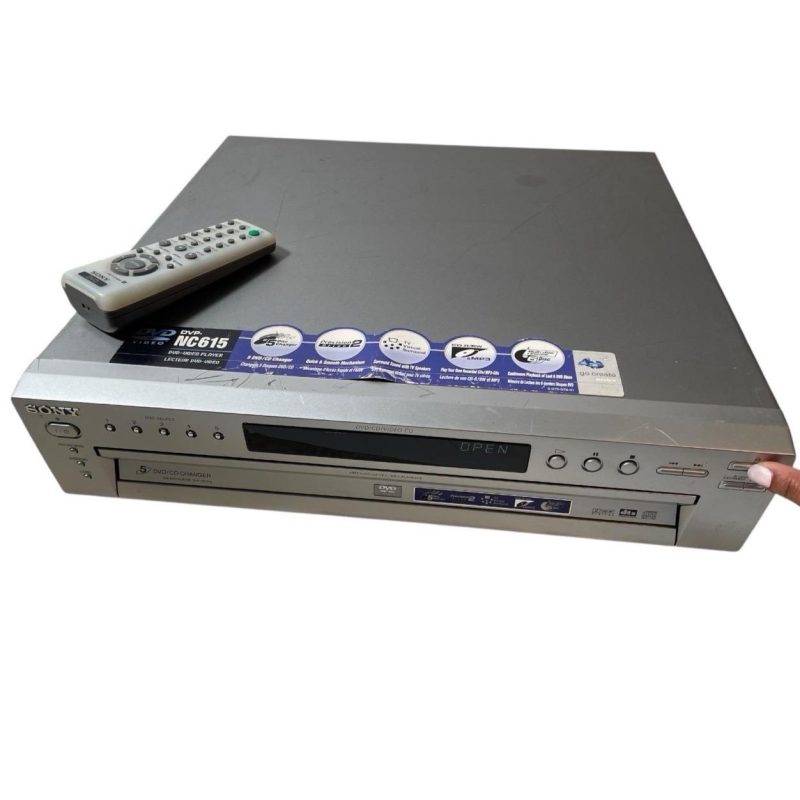 Vintage Sony DVPNC615 Five CD DVD Player Changer Mains circa 1990-2000's