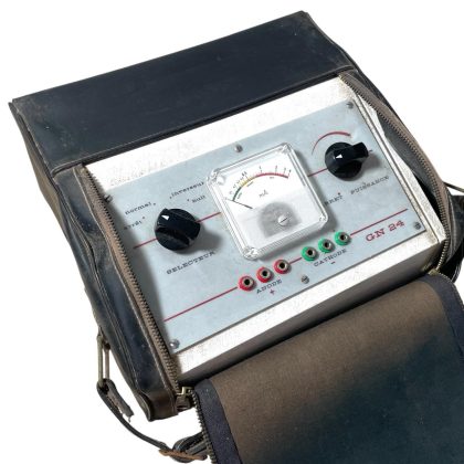 Vintage French Electrical Testing Equipment Meter Cased GN24 1960-70's