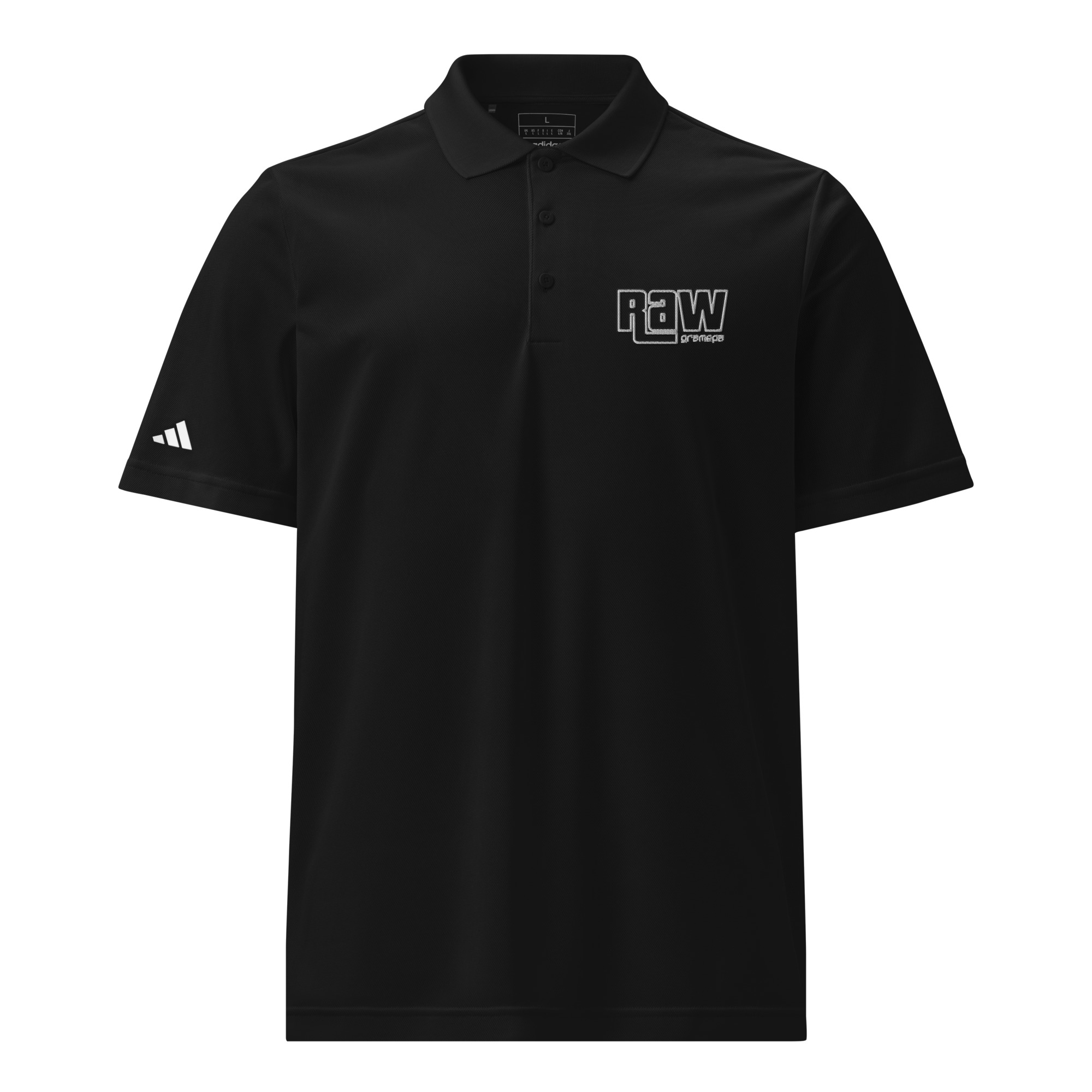Gramepa Black RAW Adidas Gamer Sport Polo Gramepa Black RAW Adidas Gamer Sport Polo
