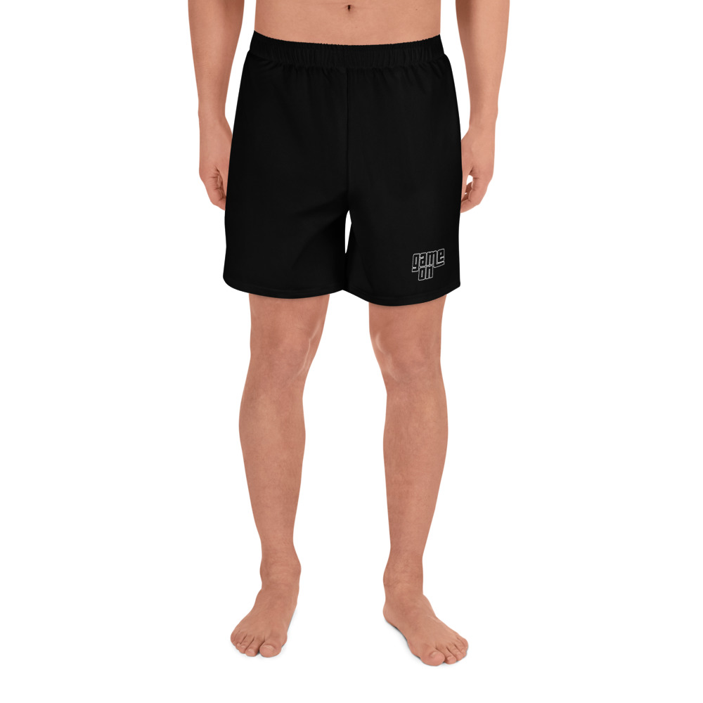 Gramepa Game On Black Unisex Gamer Athletic Long Shorts Gramepa Game On Black Unisex Gamer Athletic Long Shorts - Image 6