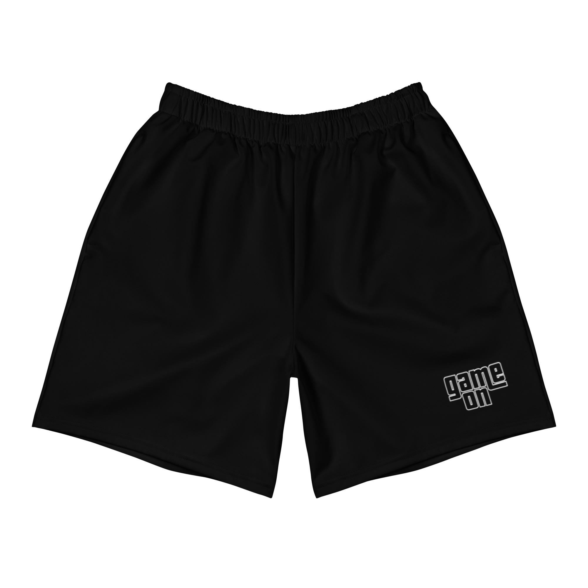 Gramepa Game On Black Unisex Gamer Athletic Long Shorts Gramepa Game On Black Unisex Gamer Athletic Long Shorts - Image 2