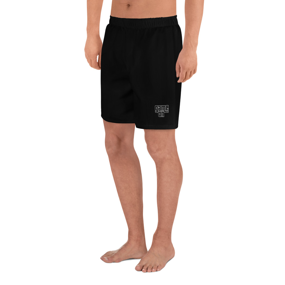 Gramepa Game On Black Unisex Gamer Athletic Long Shorts Gramepa Game On Black Unisex Gamer Athletic Long Shorts - Image 8