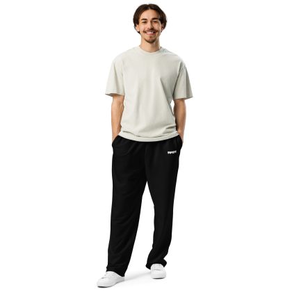 Gramepa Game On Black Gamer Wide-Leg Joggers