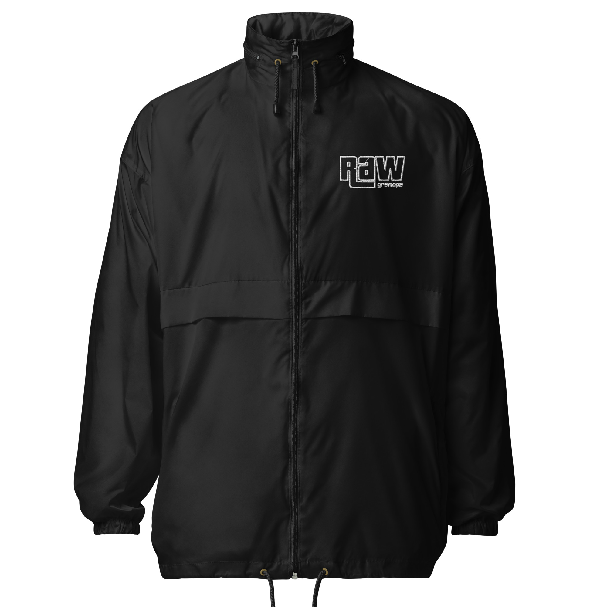 Gramepa Black RAW Unisex Gamer Windbreaker Gramepa Black RAW Unisex Gamer Windbreaker - Image 2