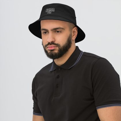 Gramepa Game On Black Old School Gamer Bucket Hat