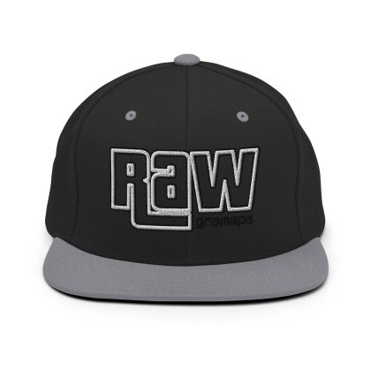Gramepa Black Grey RAW Gamer Snapback Hat Gramepa Black Grey RAW Gamer Snapback Hat