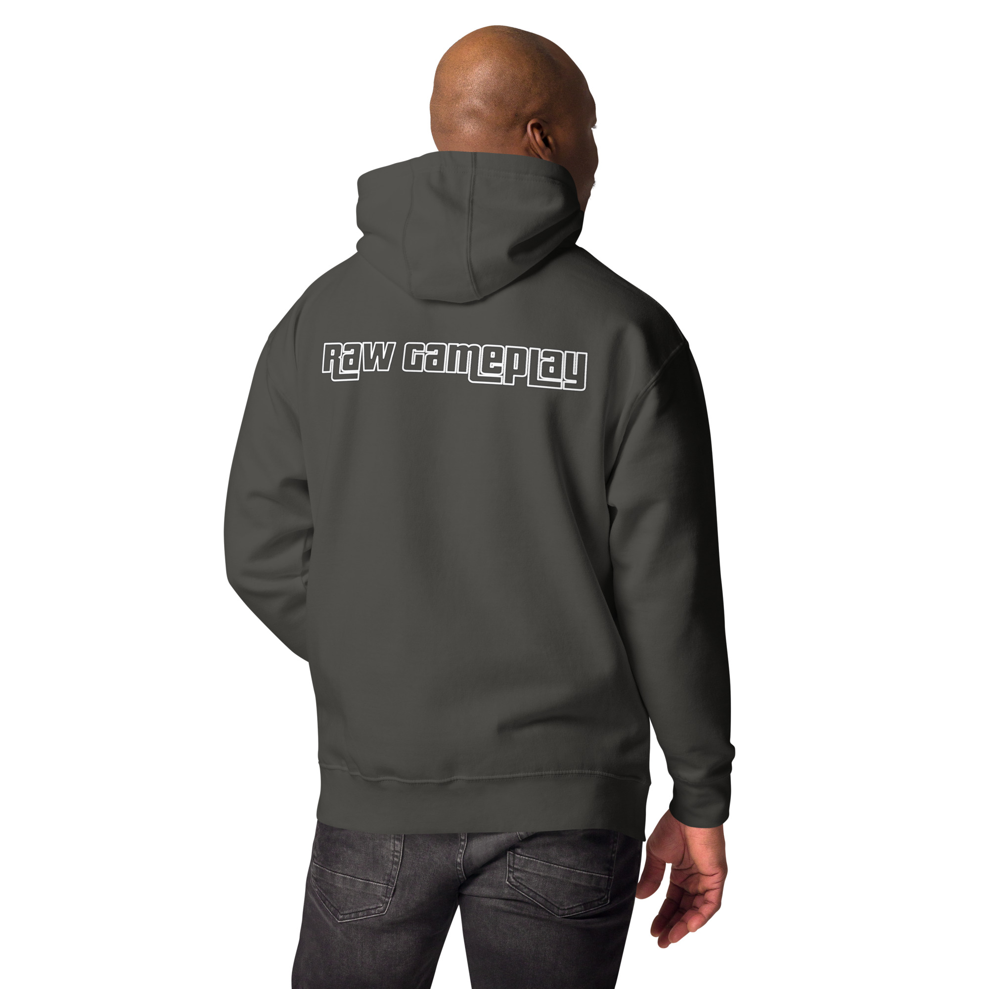 Gramepa Grey RAW Gamer Unisex Hoodie Gramepa Grey RAW Gamer Unisex Hoodie - Image 10