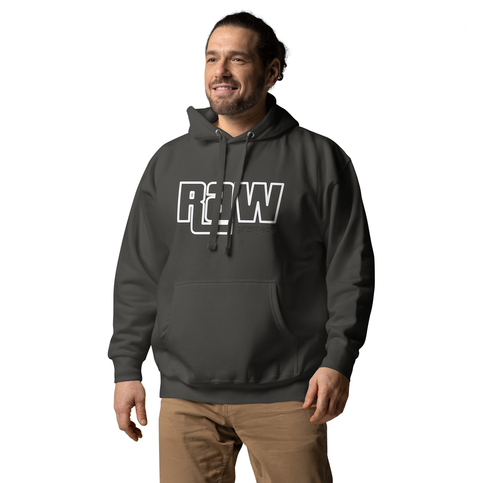 Gramepa Grey RAW Gamer Unisex Hoodie Gramepa Grey RAW Gamer Unisex Hoodie - Image 12