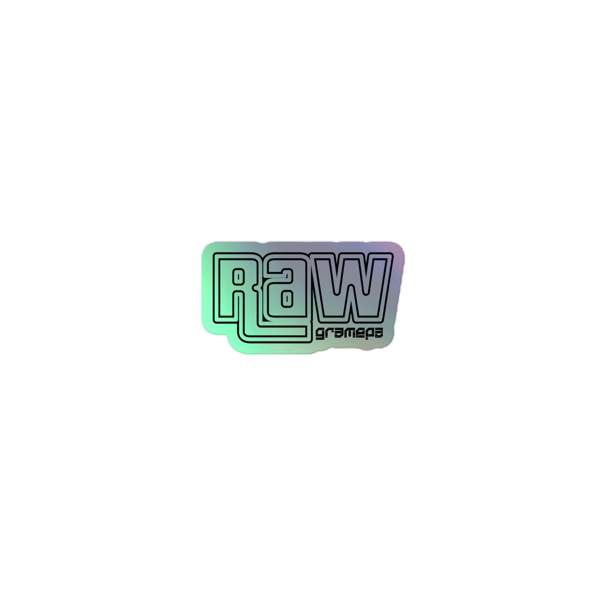 Gramepa Holographic RAW Gamer Sticker Gramepa Holographic RAW Gamer Sticker
