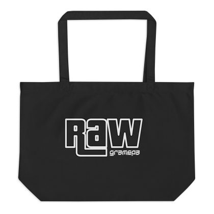 Gramepa Black RAW Large Organic Gamer Tote Bag Gramepa Black RAW Large Organic Gamer Tote Bag