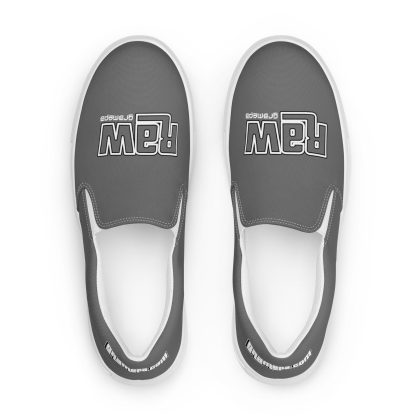 Gramepa Grey RAW Men’s Slip-on Gamer Canvas Shoes