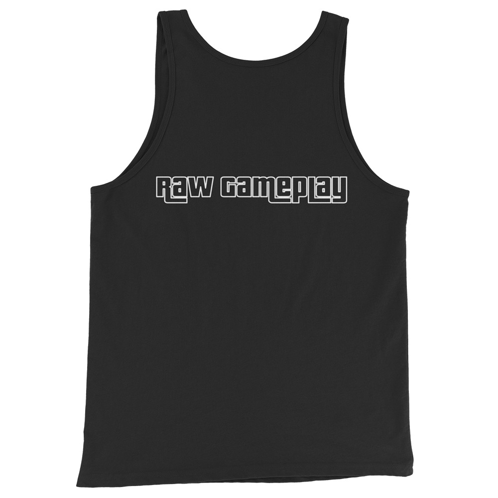 Gramepa Black RAW Men’s Gamer Tank Top Gramepa Black RAW Men's Gamer Tank Top - Image 2