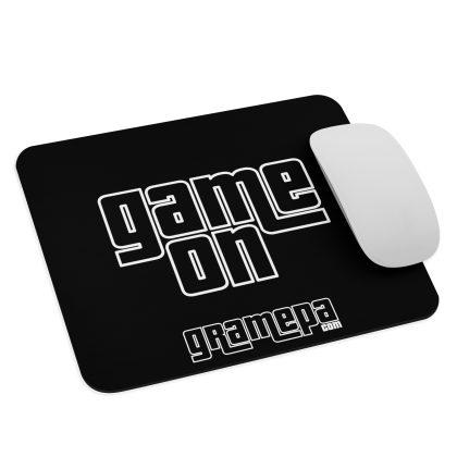 Gramepa Game On Black Gamer Mouse Pad