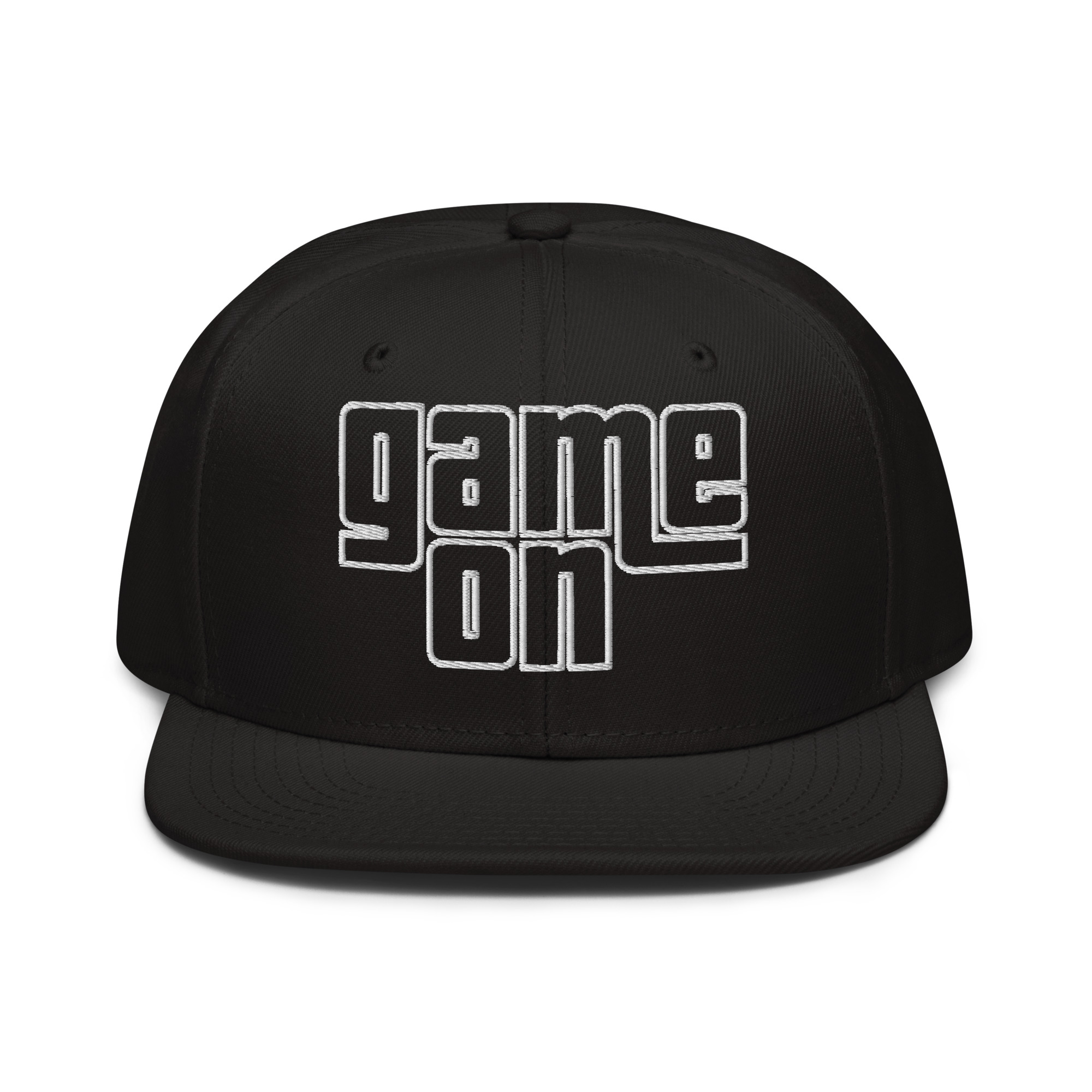 Gramepa Game On Black Gamer Snapback Hat Gramepa Game On Black Gamer Snapback Hat - Image 2