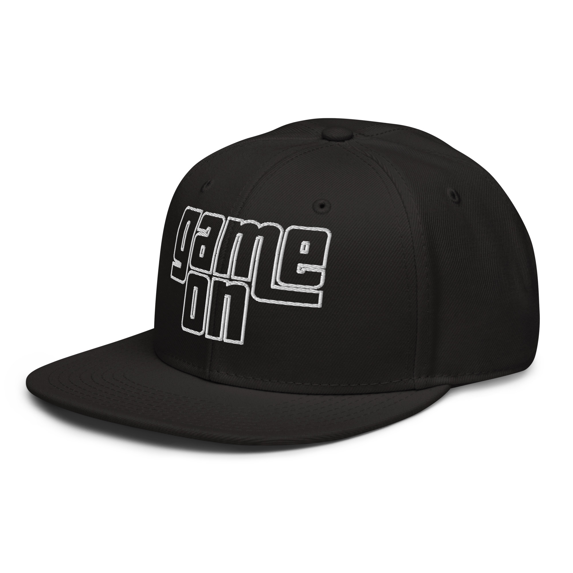 Gramepa Game On Black Gamer Snapback Hat Gramepa Game On Black Gamer Snapback Hat - Image 7