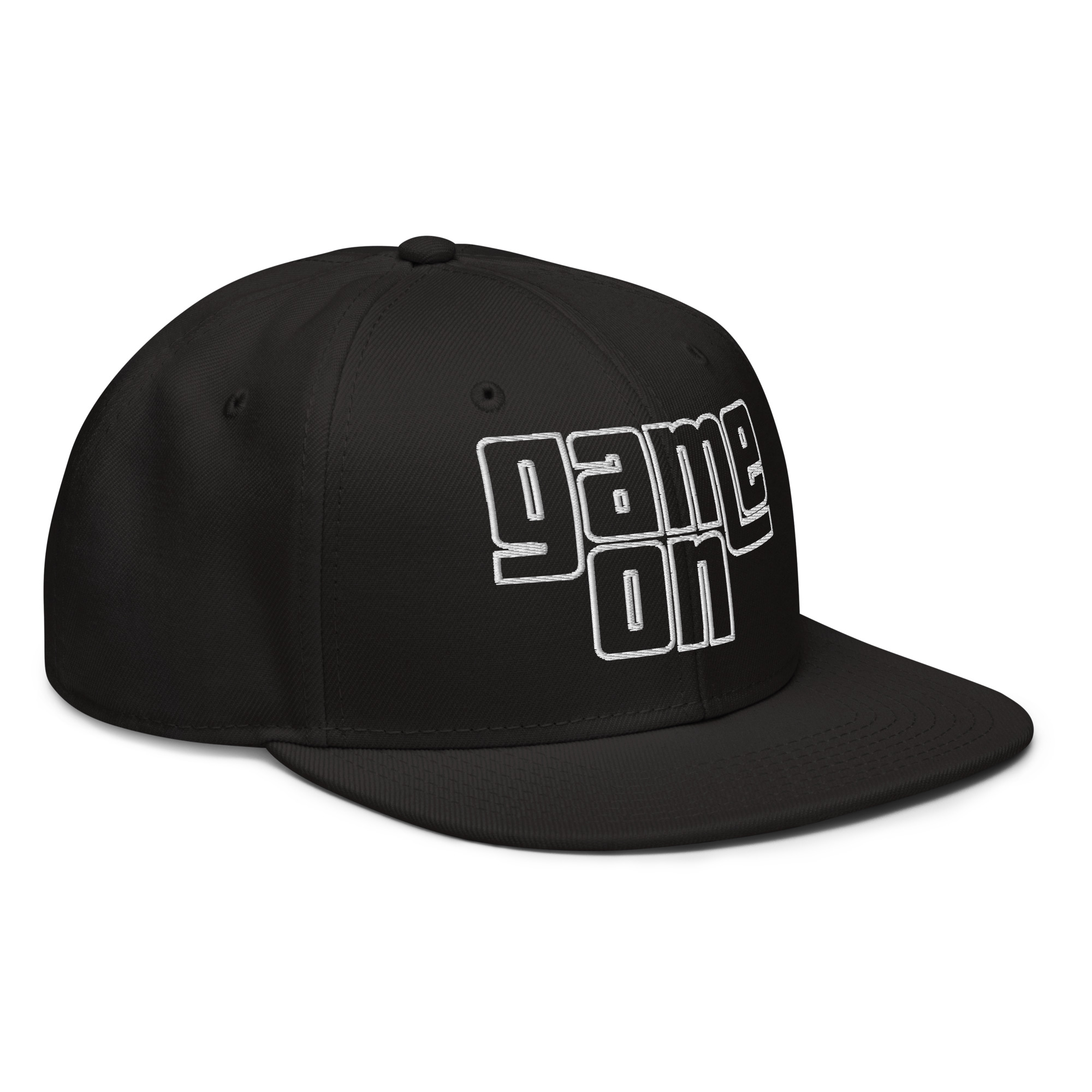 Gramepa Game On Black Gamer Snapback Hat Gramepa Game On Black Gamer Snapback Hat - Image 6