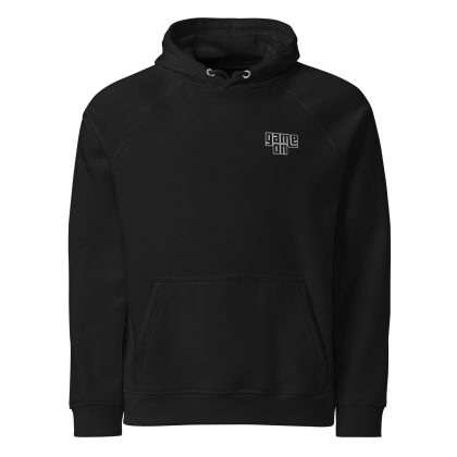 Gramepa Game On Black Unisex Eco Raglan Gamer Hoodie