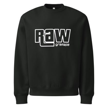 Gramepa Vintage Style Black RAW Oversized Heavyweight Gamer Sweatshirt Gramepa Vintage Style Black RAW Oversized Heavyweight Gamer Sweatshirt