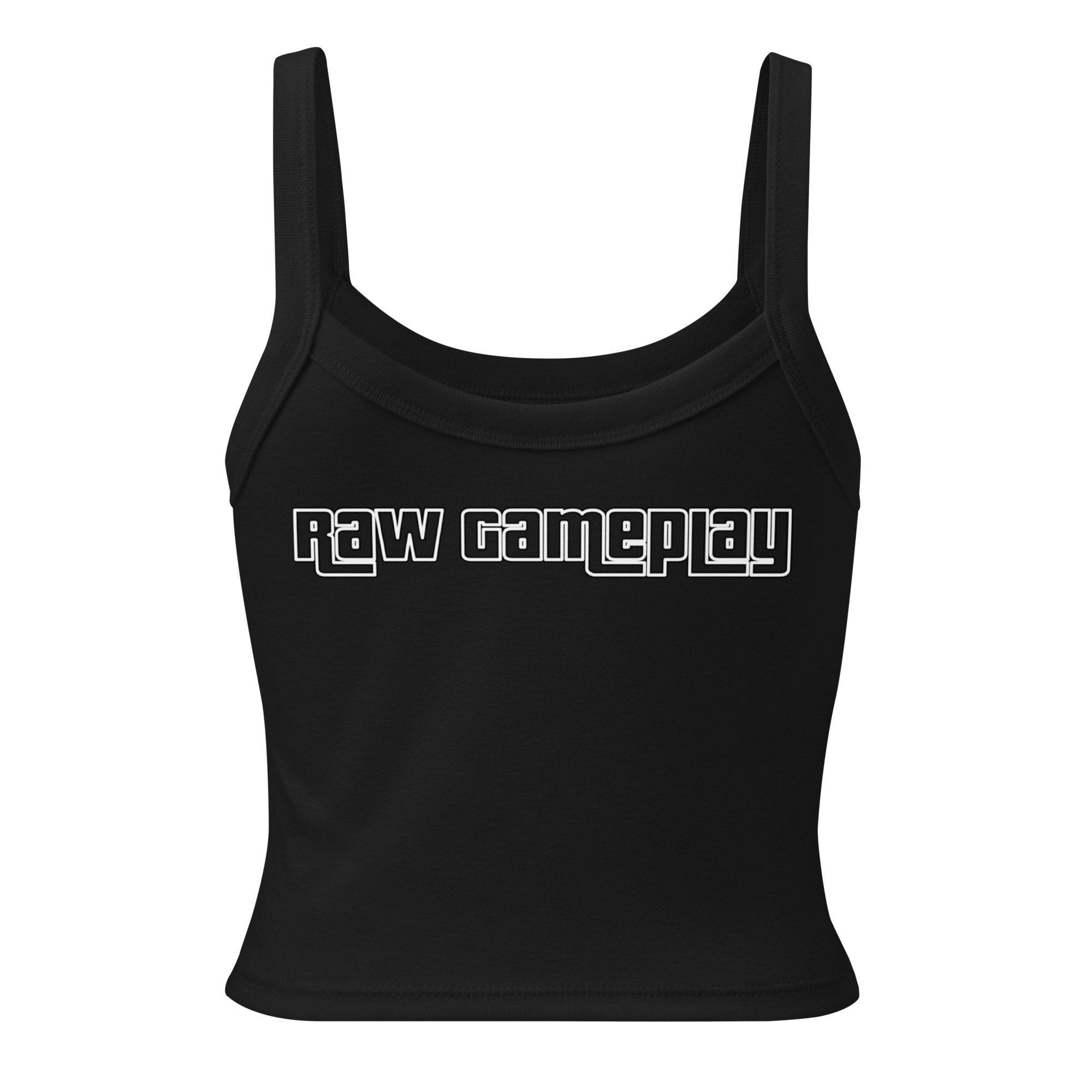 Gramepa Black RAW Women’s Micro-rib Gamer Tank Top Gramepa Black RAW Women’s Micro-rib Gamer Tank Top - Image 2