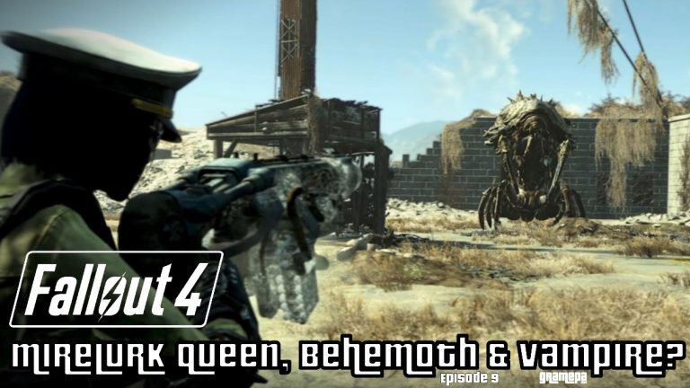 Fallout 4 _ Mirelurk Queen, Behemoth & Vampire? _ Episode 9 _ Gramepa Raw Gameplay