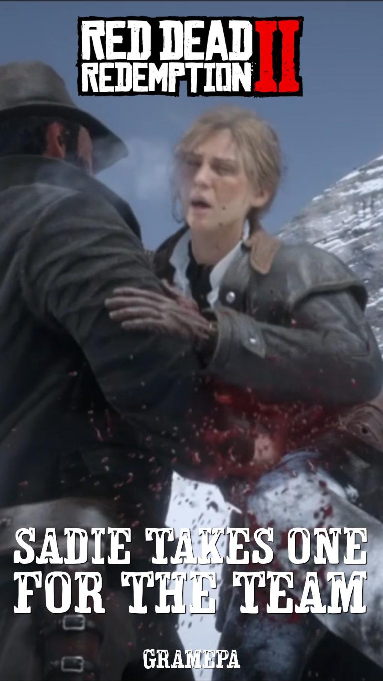The Unstoppable Sadie Takes One For The Team _ Red Dead Redemption 2