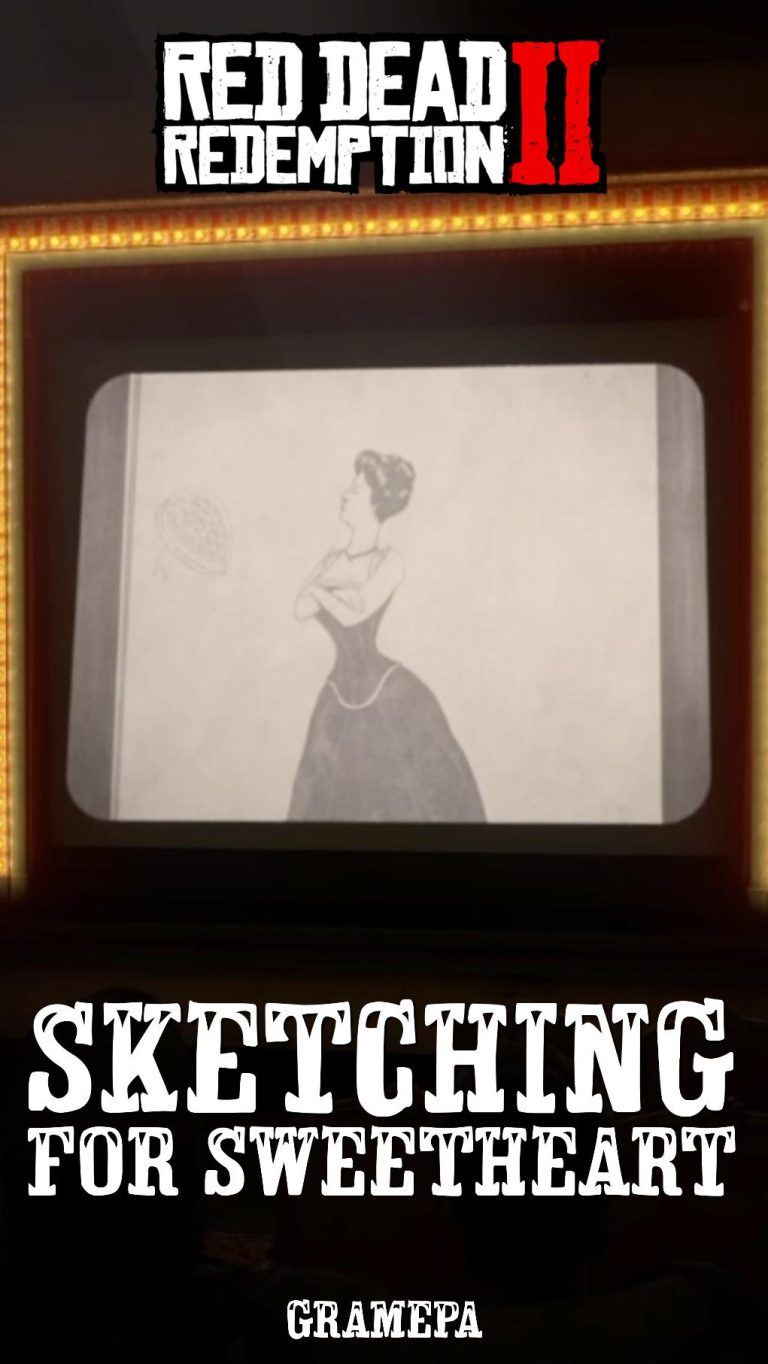 Sketching for Sweetheart _ A Cinematic Experience circa 1900’s _ Red Dead Redemption 2