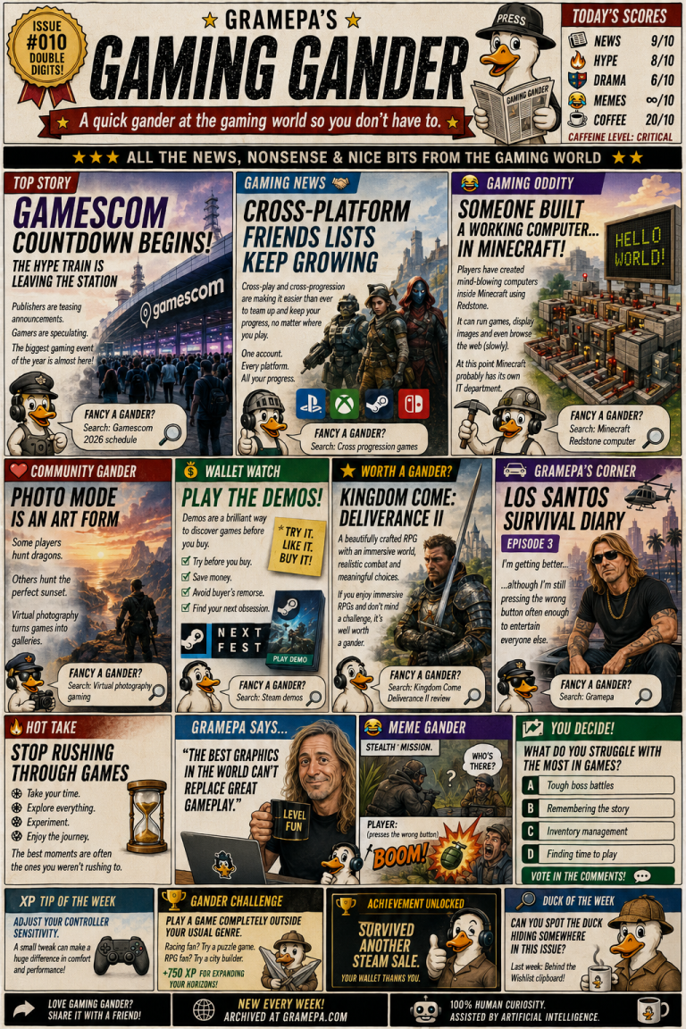 🦆 GAMING GANDER – ISSUE #010