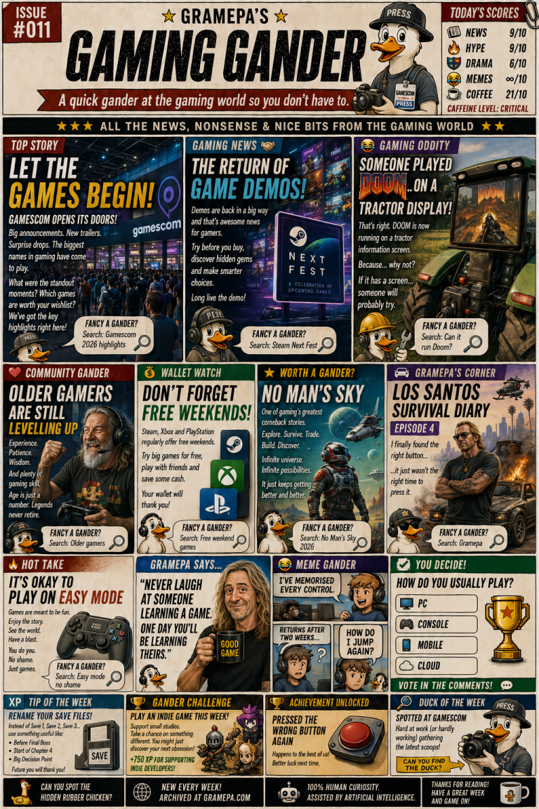 🦆 GAMING GANDER – ISSUE #011