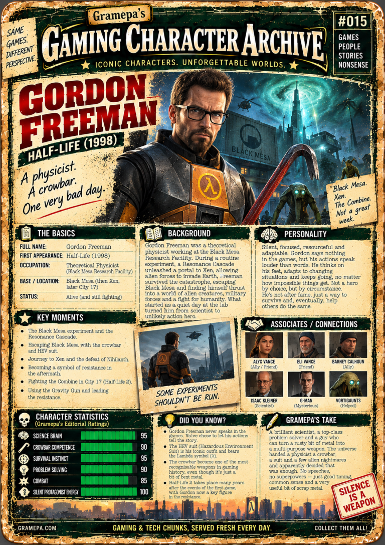 Gordan Freeman _ Half Life _ Gaming Character Archive #015