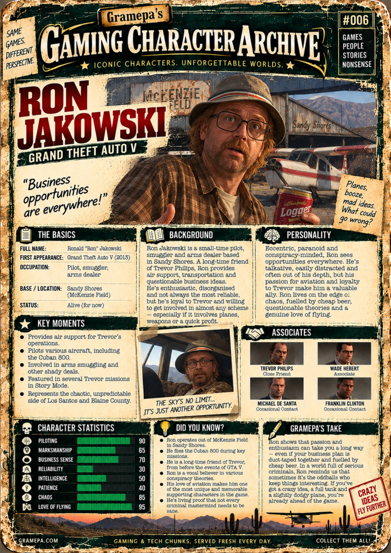 Ron Jakowski _ Gaming Character Archive #006